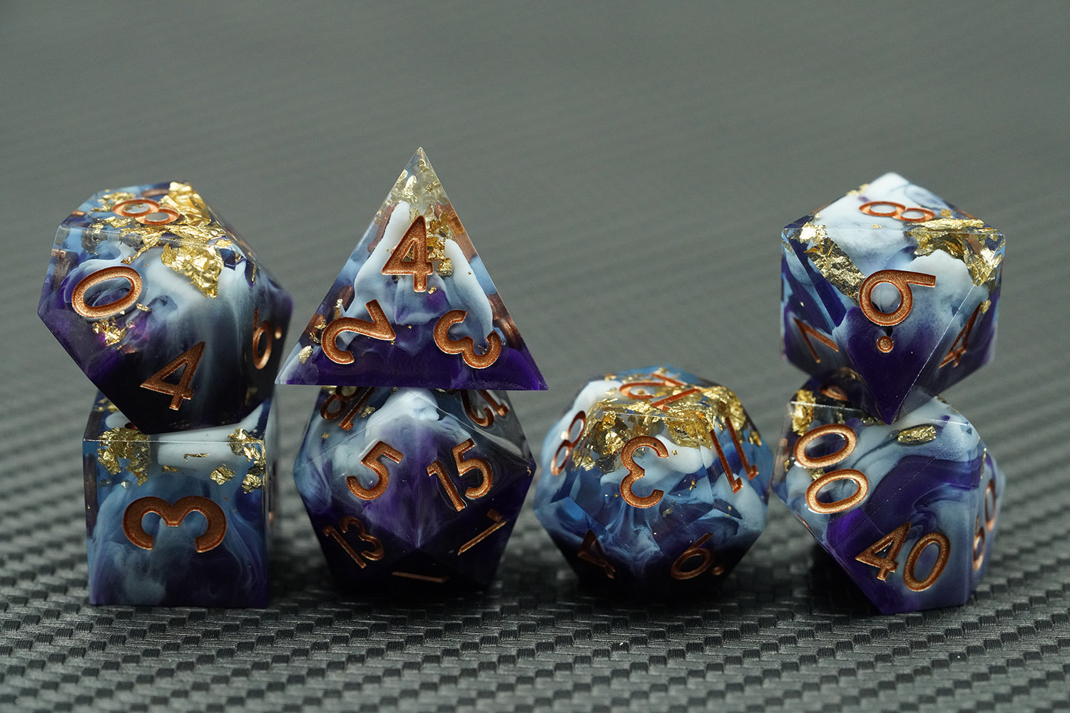 Stormforged Mist – Sharp-Edge Dice Set