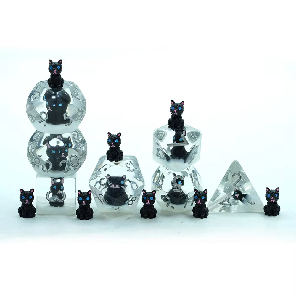 IceForge Dice Canada - Nightbloom 5 – Dice Set Dice Set (Black)