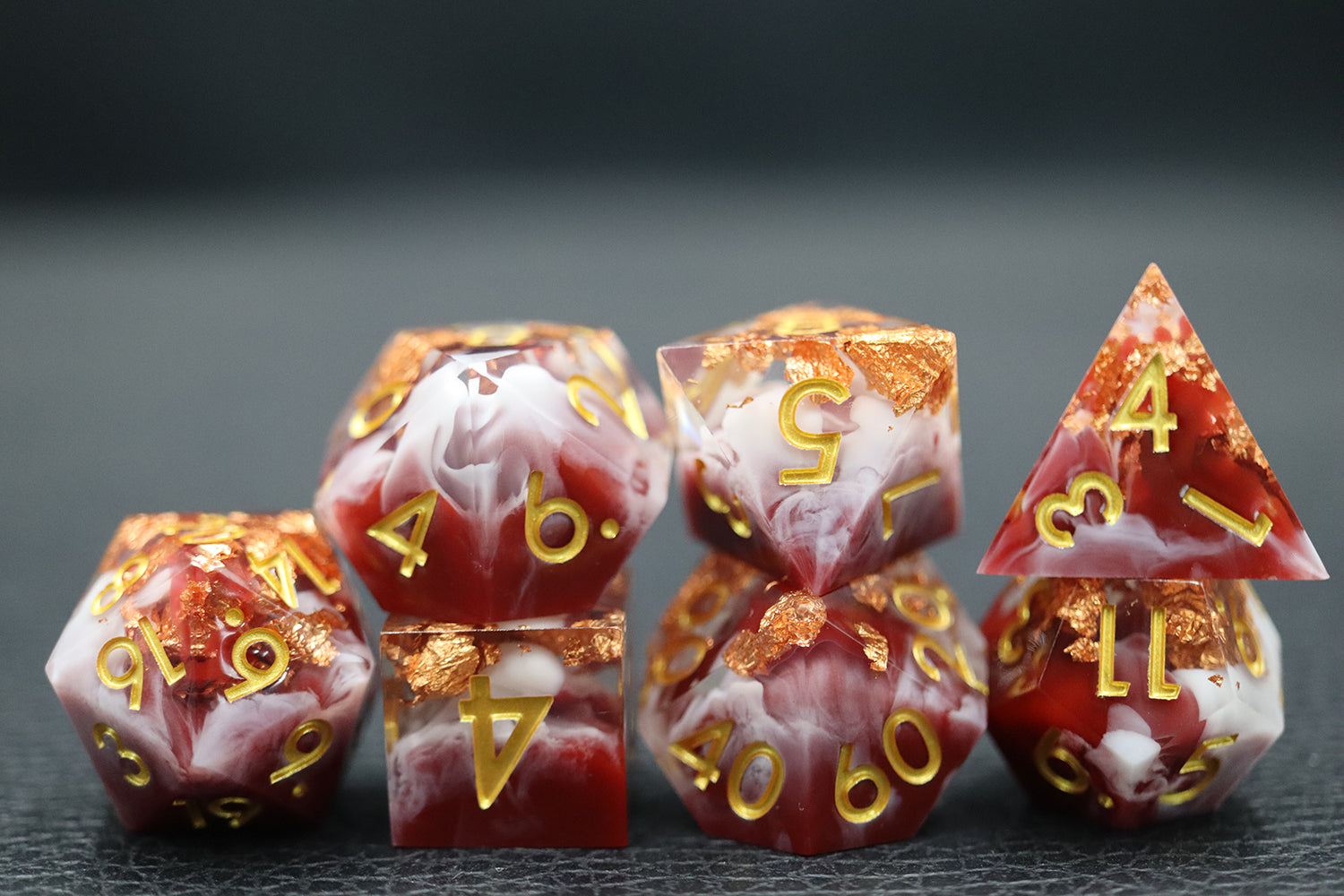 IceForge Dice Canada - Crimson Crucible – Sharp-Edge Dice Set