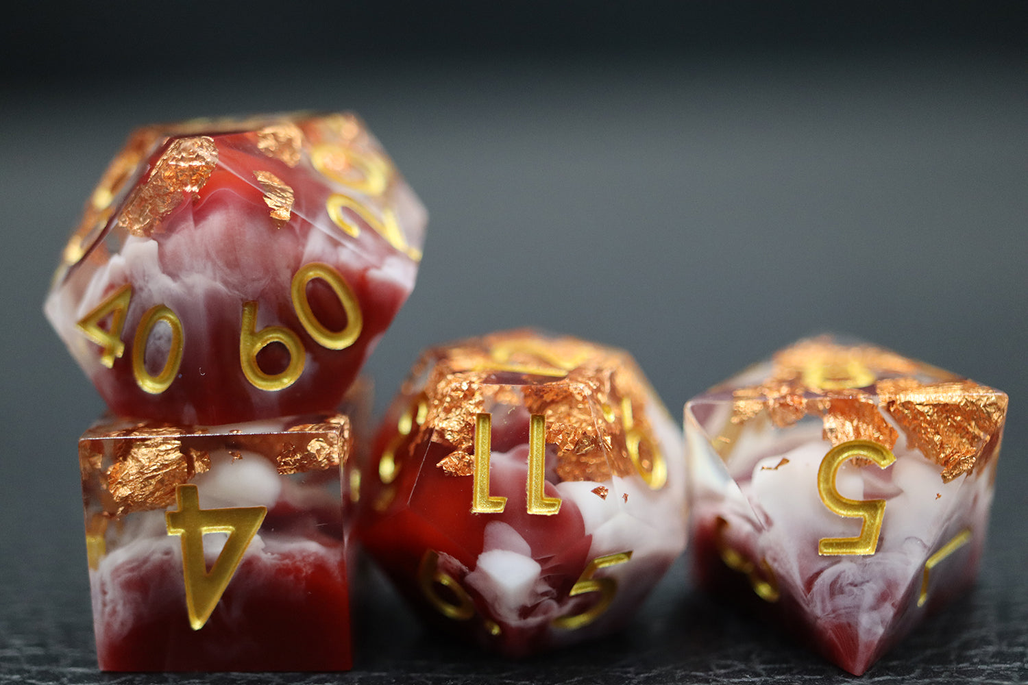 IceForge Dice Canada - Crimson Crucible – Sharp-Edge Dice Set