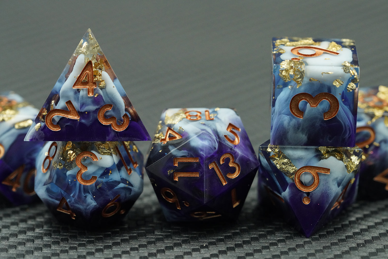 Stormforged Mist – Sharp-Edge Dice Set