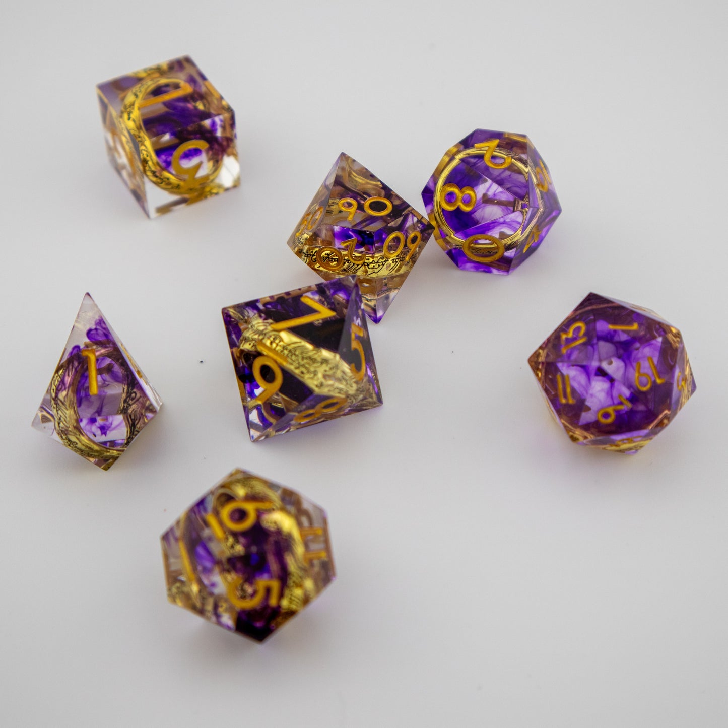 IceForge Dice Canada - Ring of Shadows – Floating Ring Dice Set