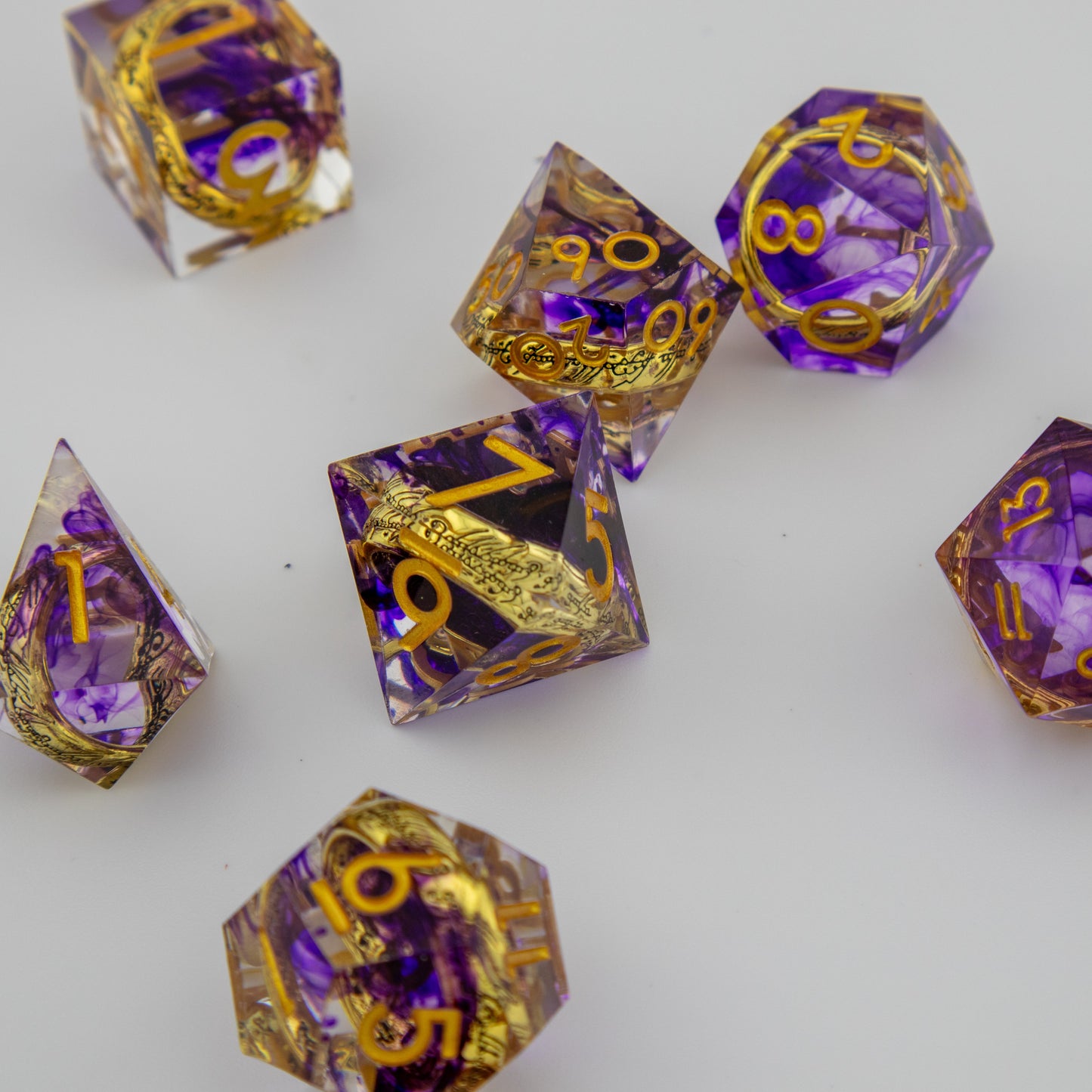 IceForge Dice Canada - Ring of Shadows – Floating Ring Dice Set