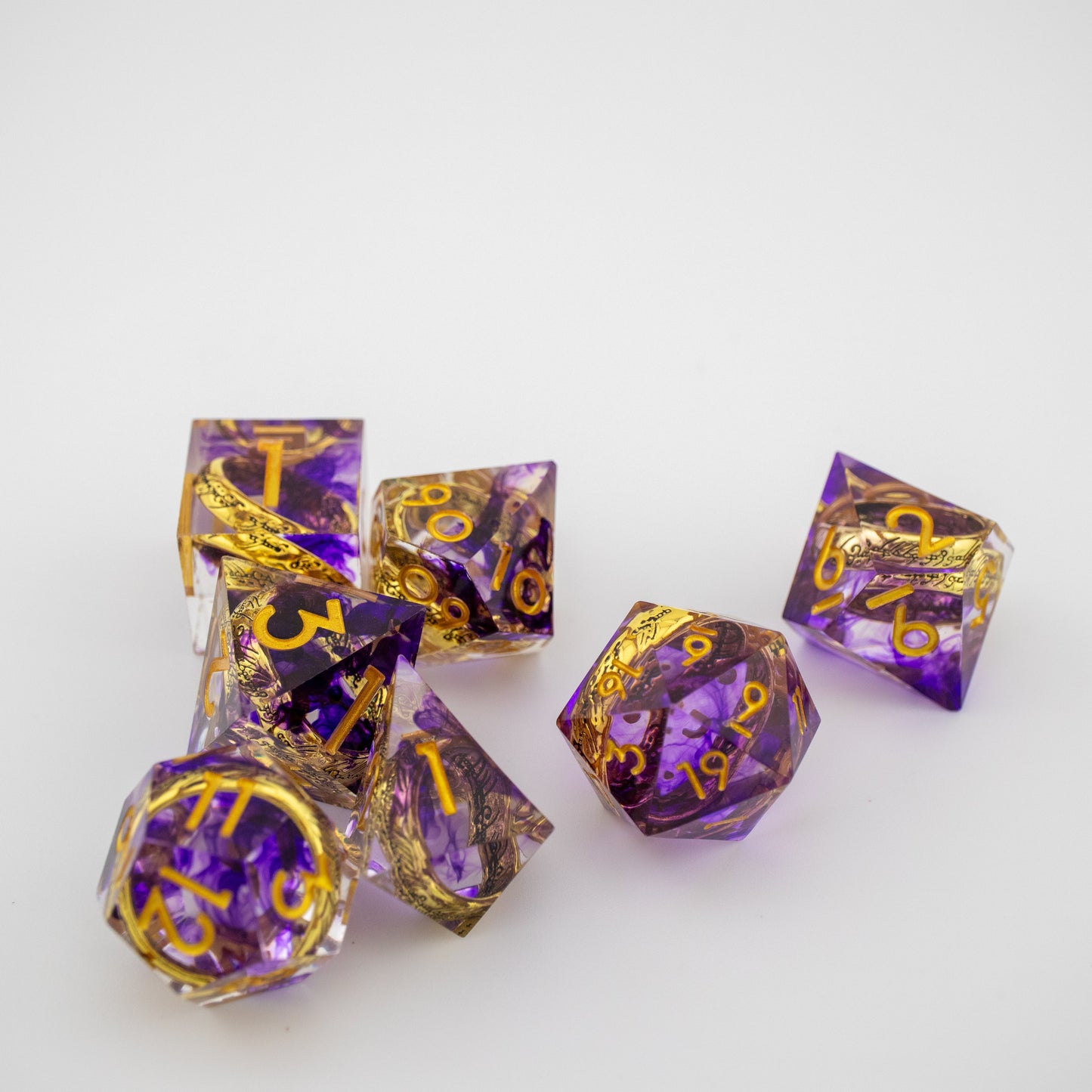 IceForge Dice Canada - Ring of Shadows – Floating Ring Dice Set