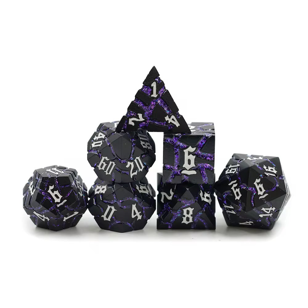 IceForge Dice Canada - Voidcrack – Metal Dice Set