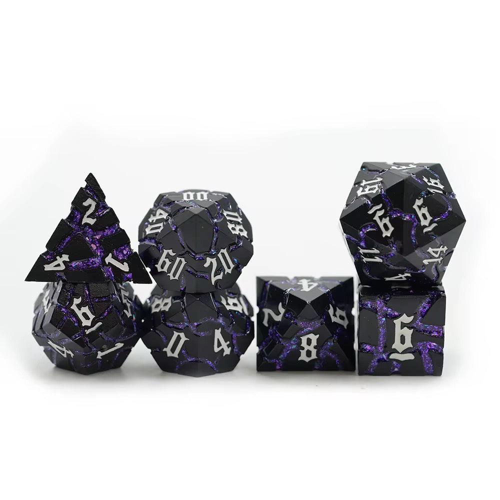 IceForge Dice Canada - Voidcrack – Metal Dice Set