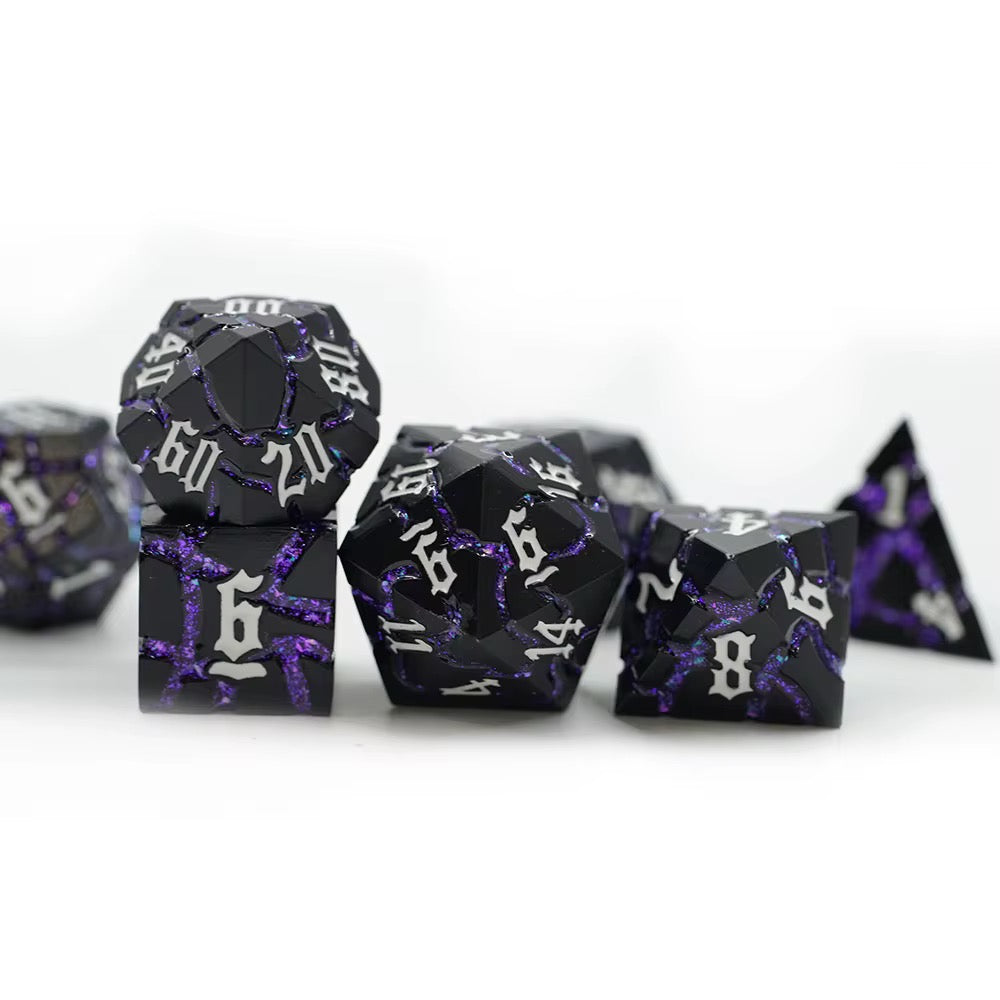 IceForge Dice Canada - Voidcrack – Metal Dice Set