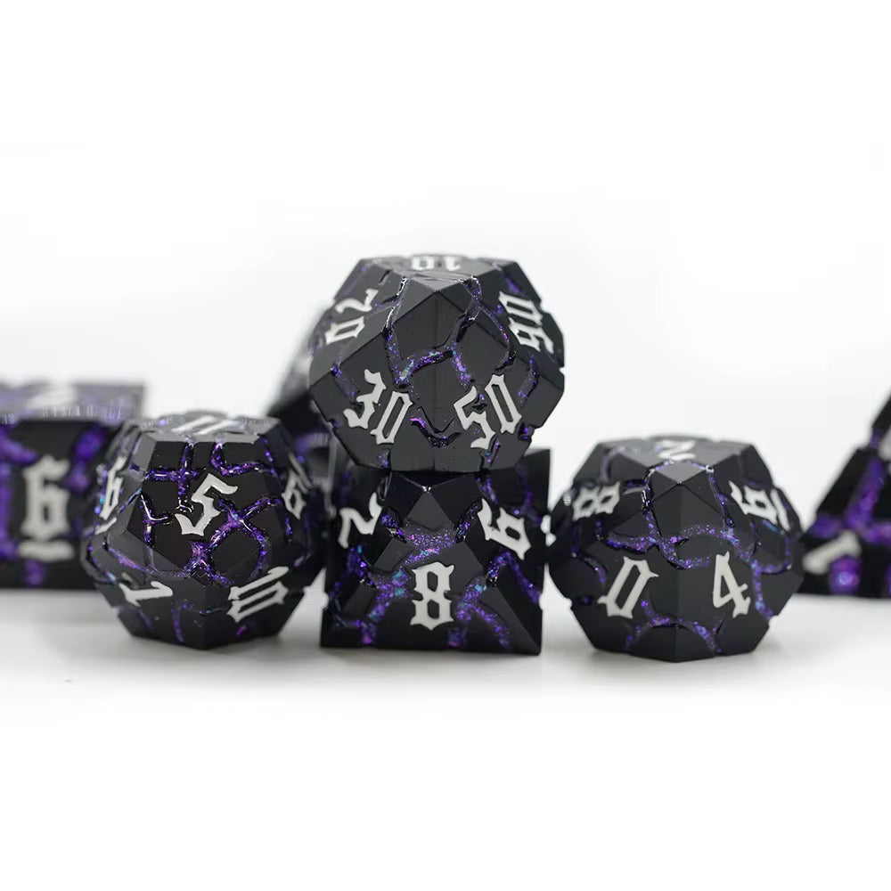 IceForge Dice Canada - Voidcrack – Metal Dice Set