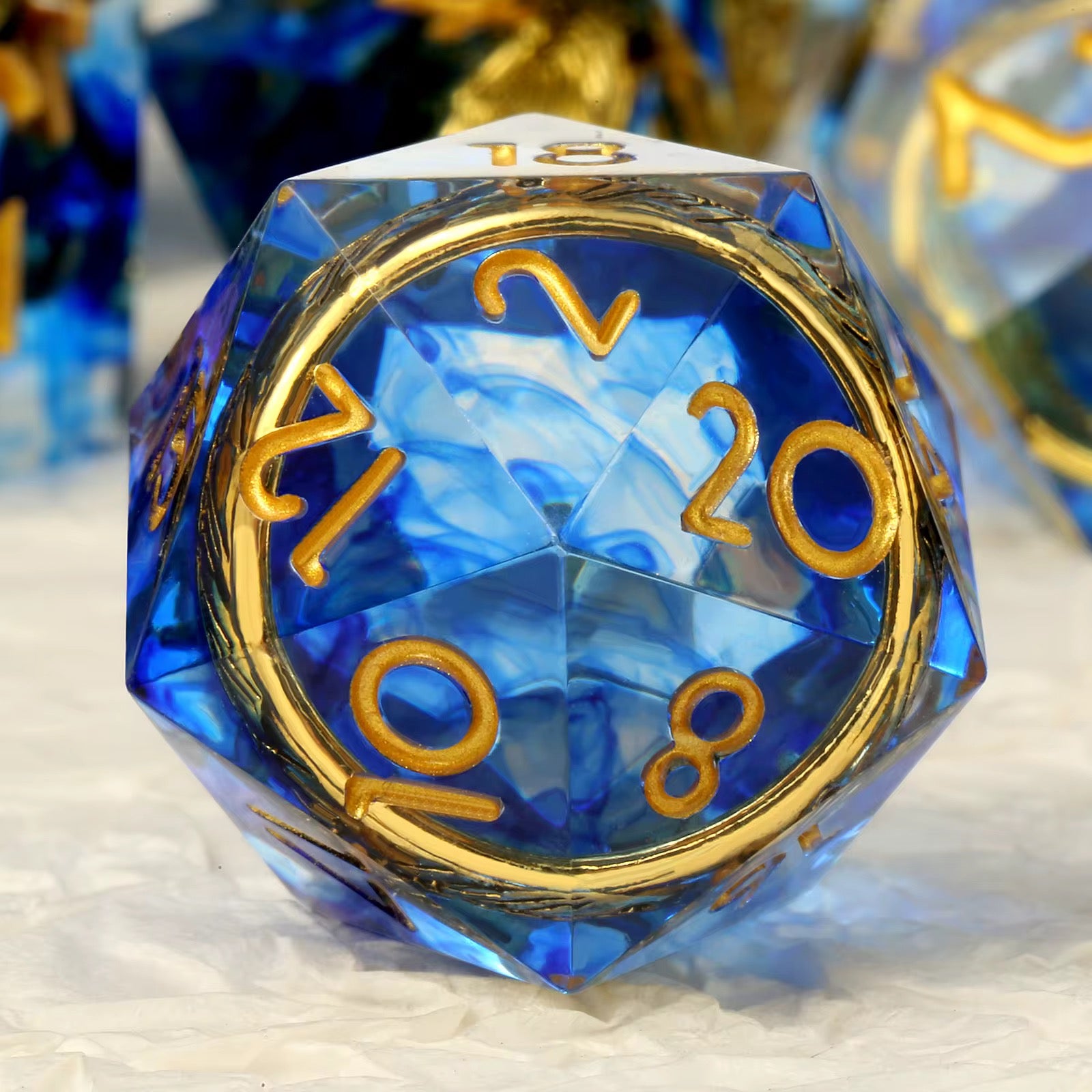 IceForge Dice Canada - Ring of Tides - Floating Ring Dice Set