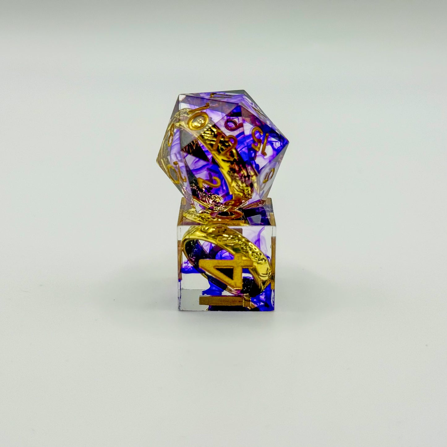 IceForge Dice Canada - Ring of Shadows – Floating Ring Dice Set