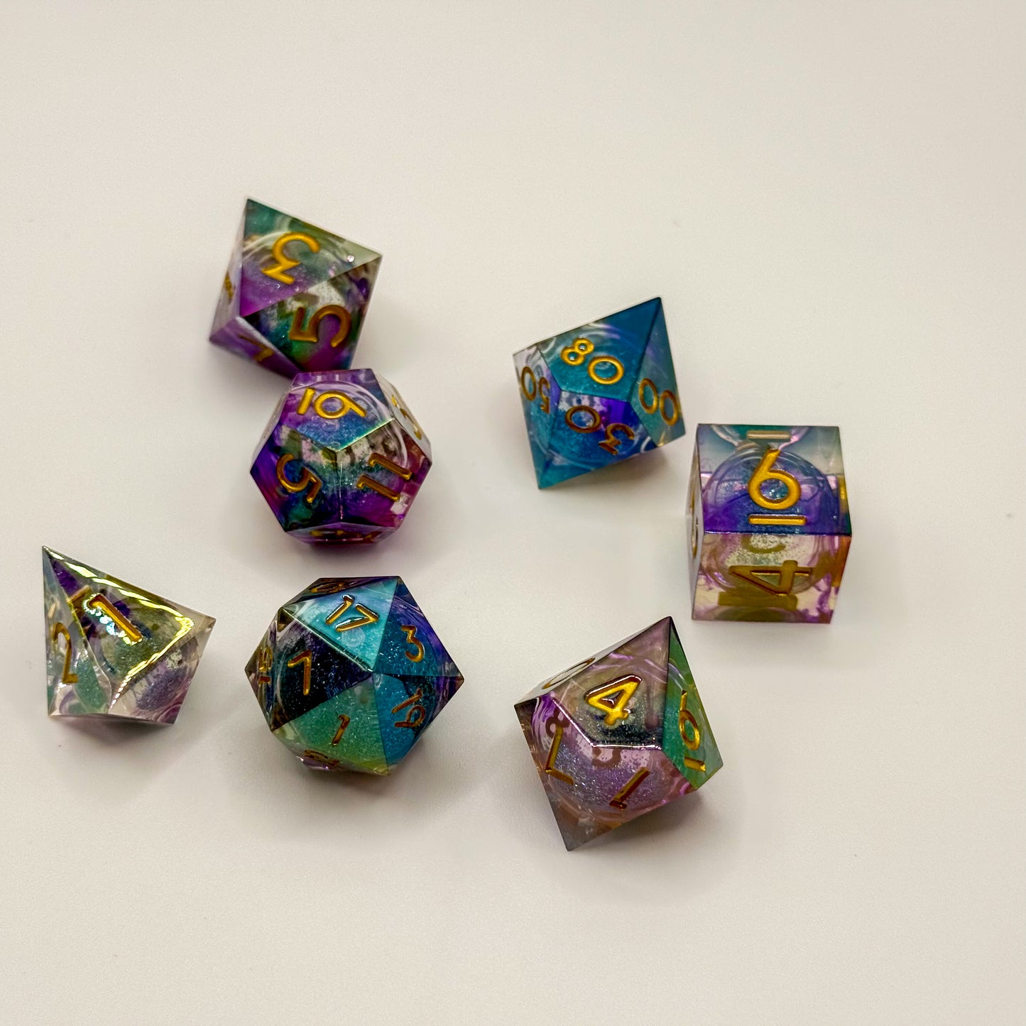 IceForge Dice Canada - Prismcore Aurora – Liquid Core Dice Set