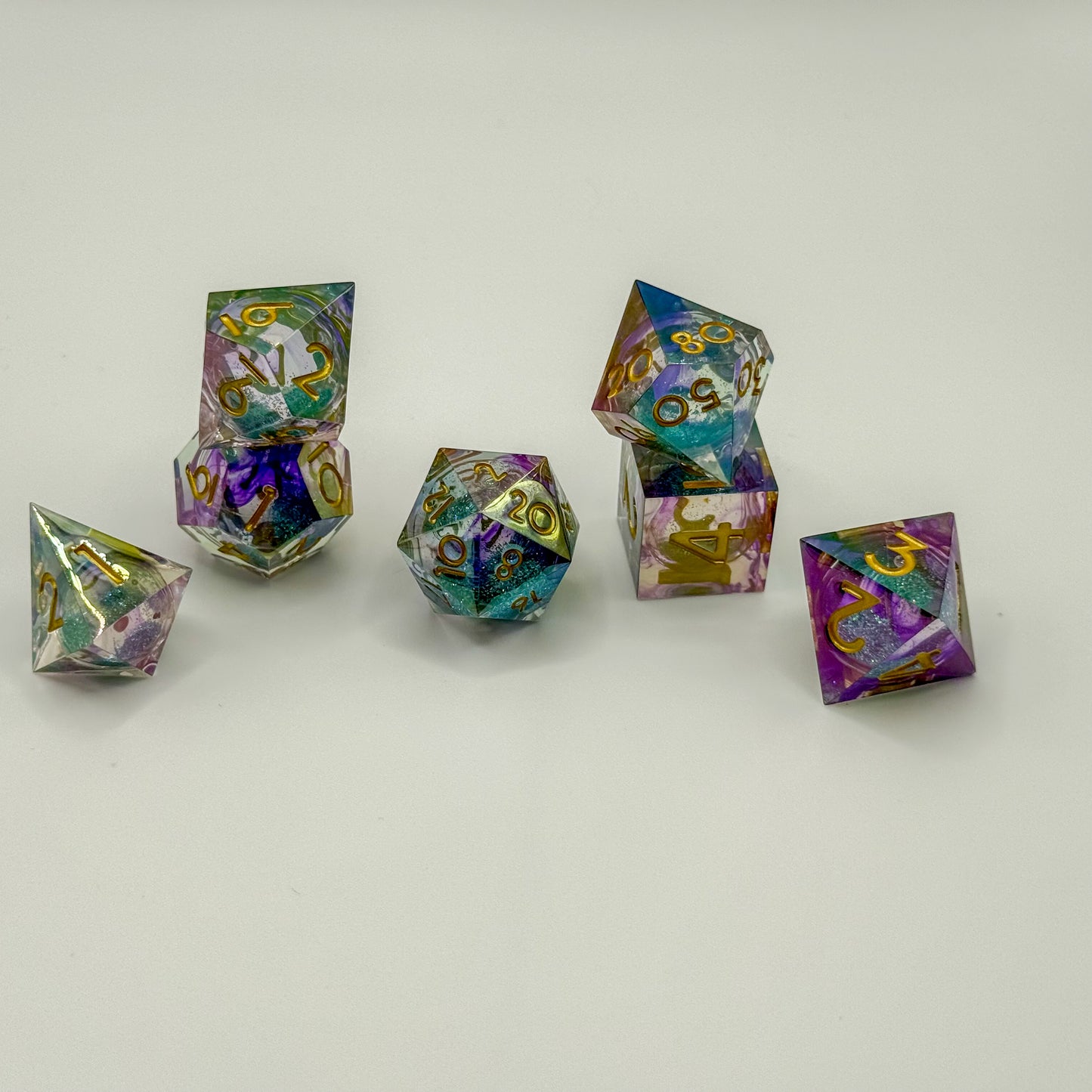 IceForge Dice Canada - Prismcore Aurora – Liquid Core Dice Set