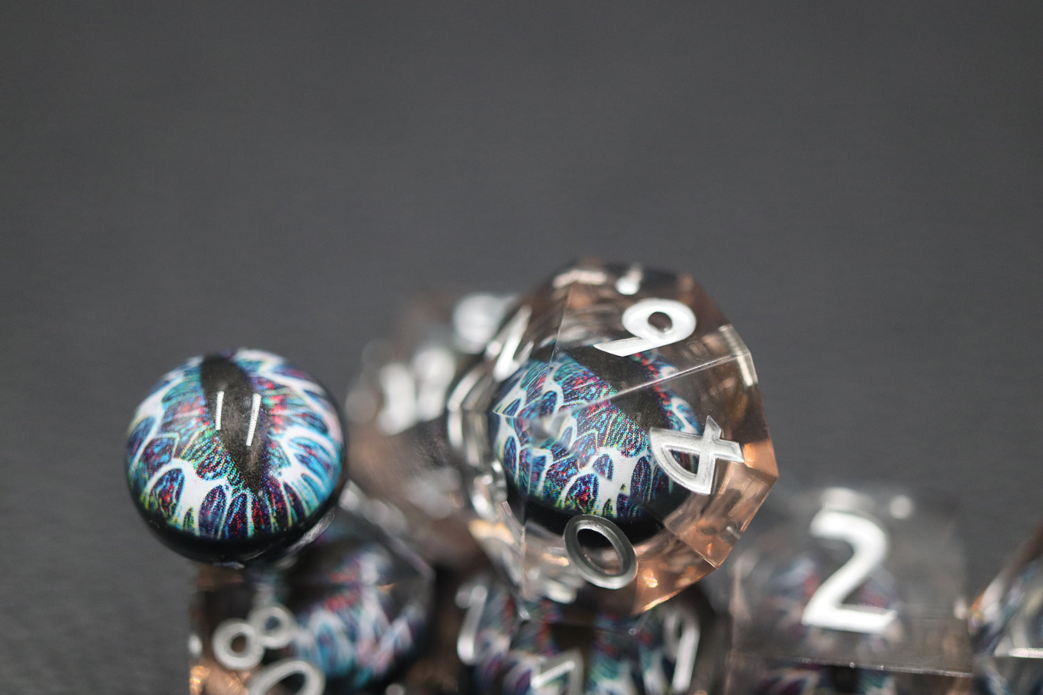 IceForge Dice Canada - Prism Dragon’s Gaze – Liquid Core Dice Set
