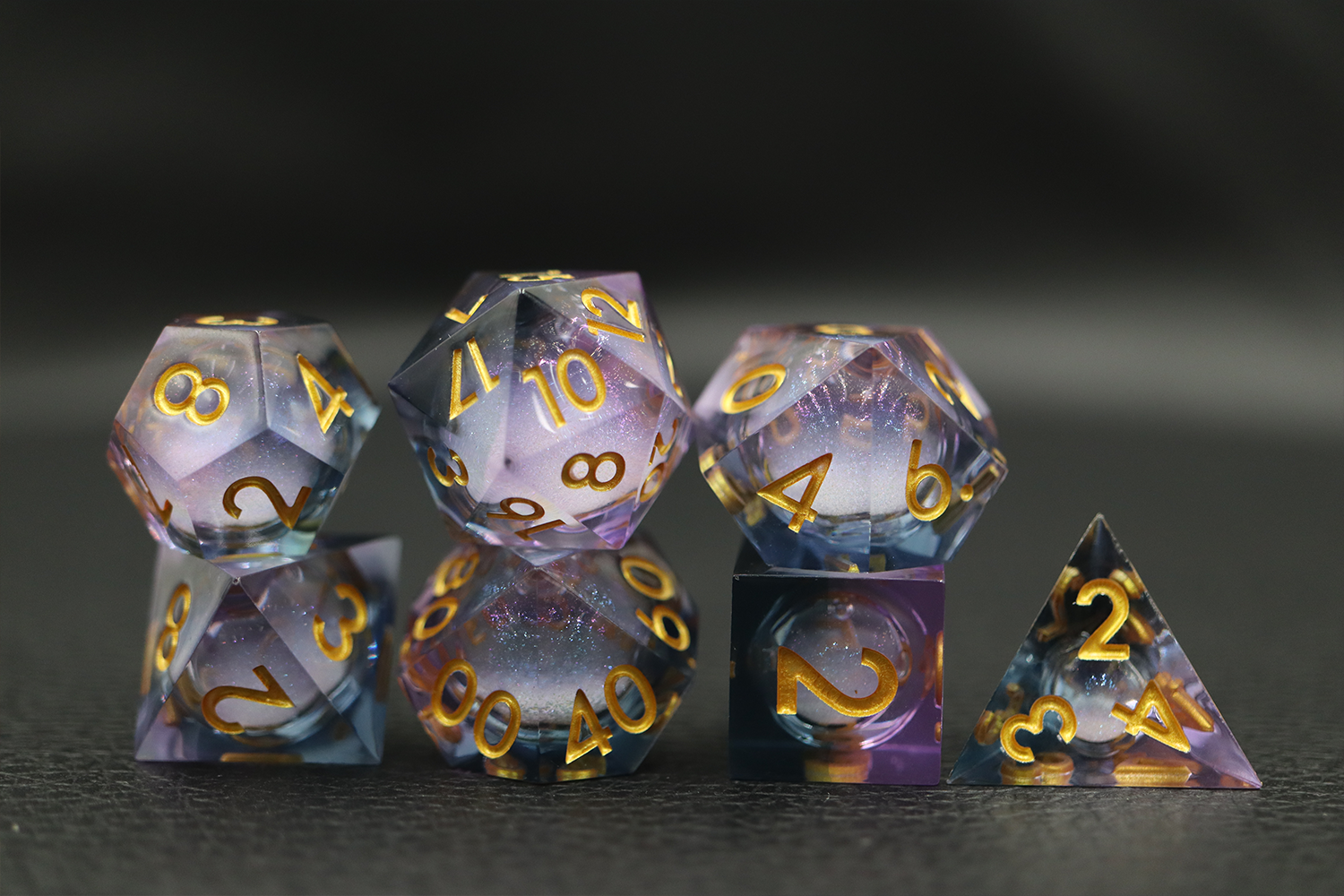 IceForge Dice Canada - Twilight Nebula – Liquid Core Dice Set