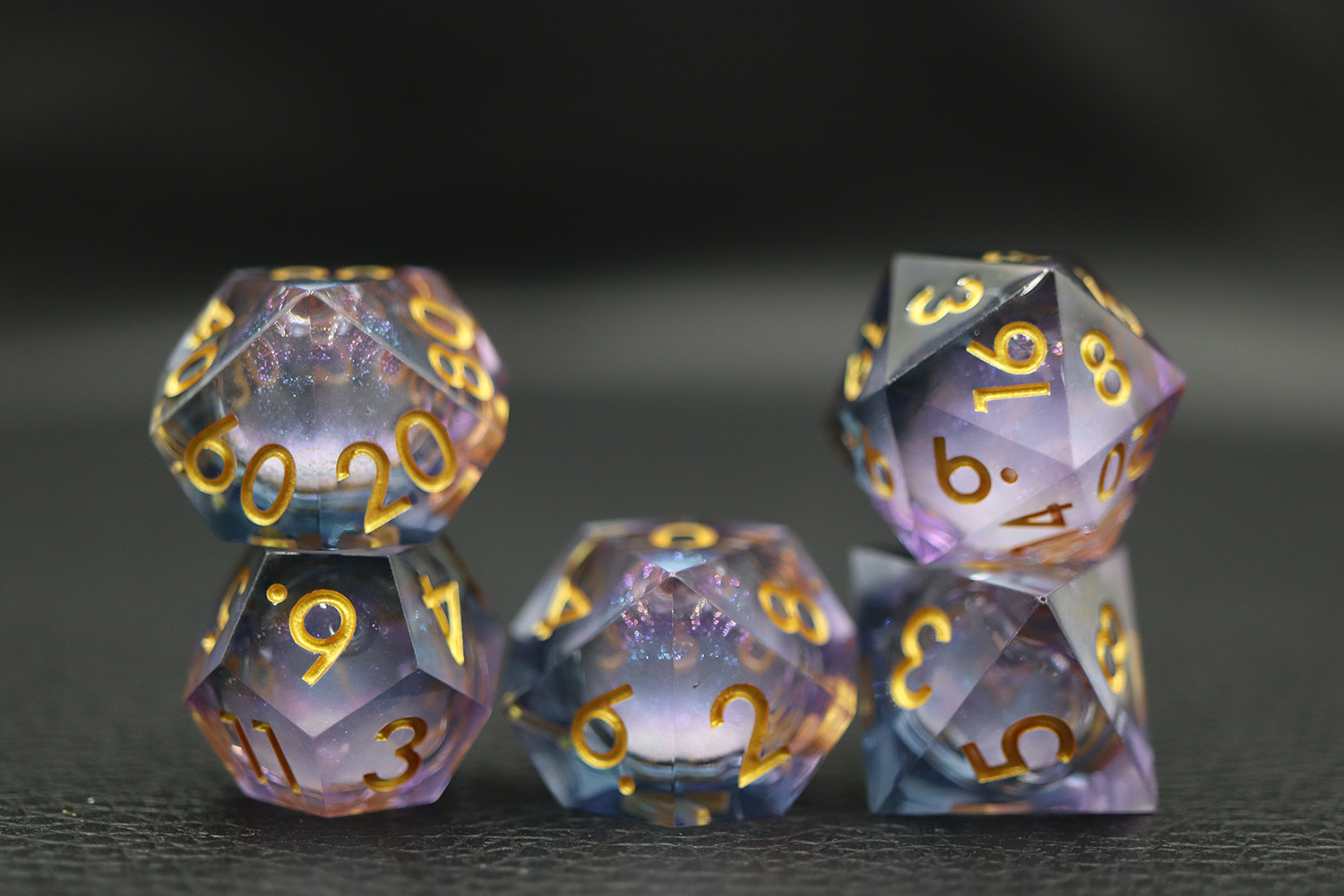 IceForge Dice Canada - Twilight Nebula – Liquid Core Dice Set