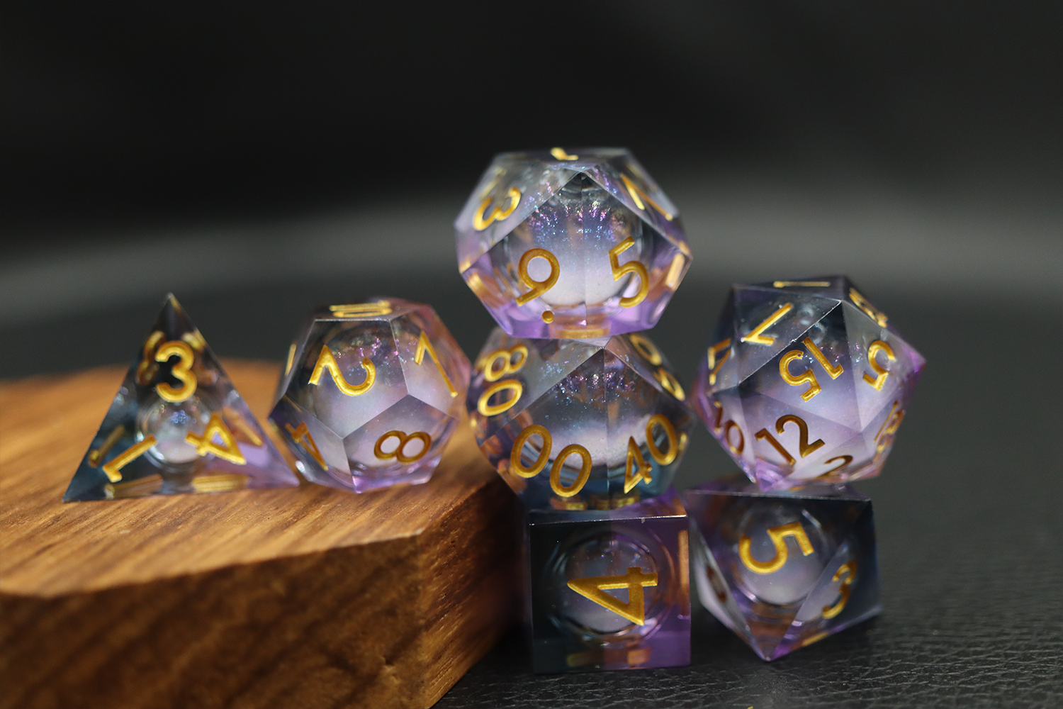 IceForge Dice Canada - Twilight Nebula – Liquid Core Dice Set