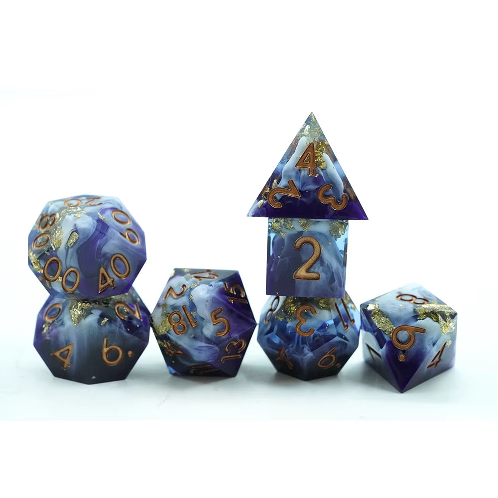 Stormforged Mist – Sharp-Edge Dice Set