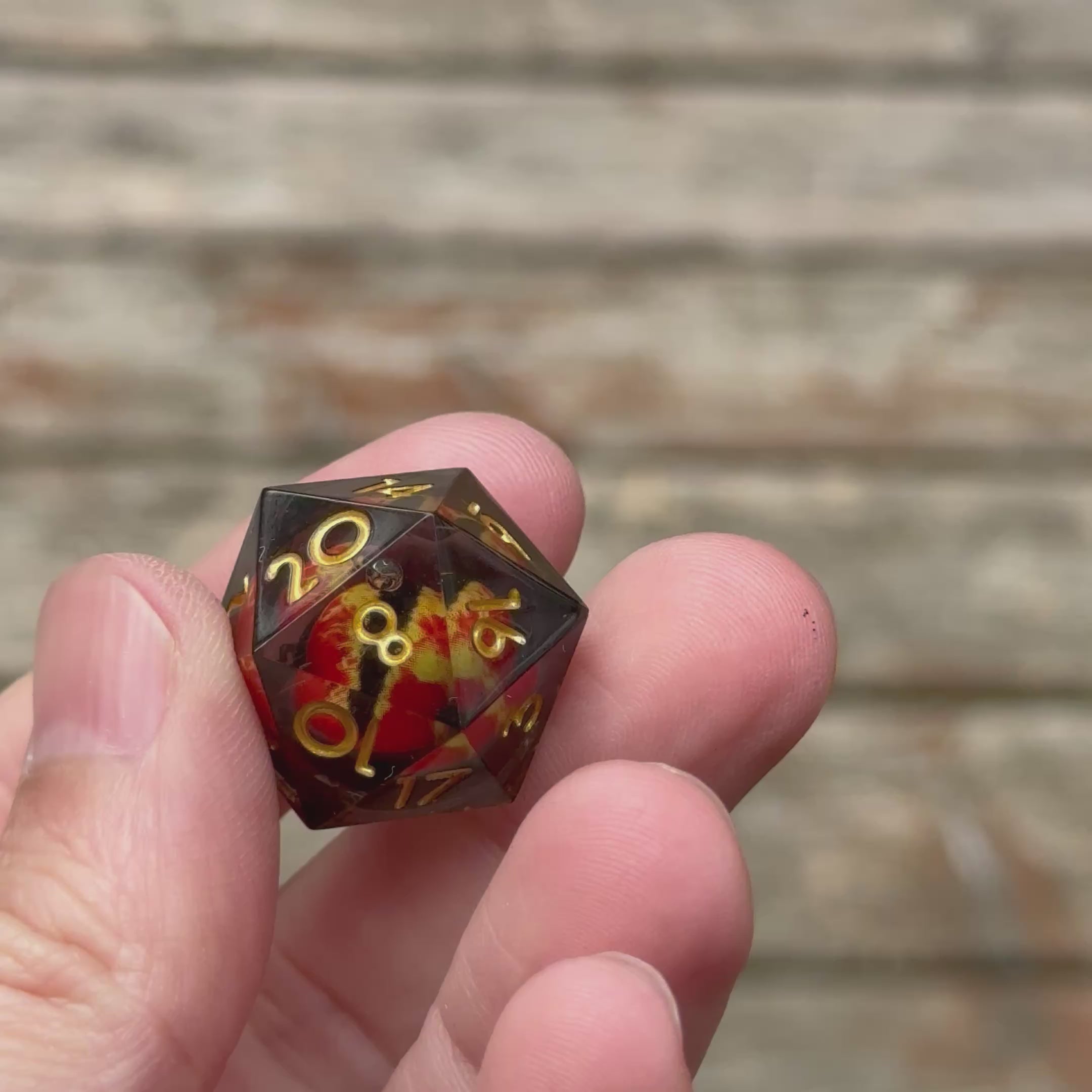 Infernal Dragon’s Gaze Liquid Core Dice Set