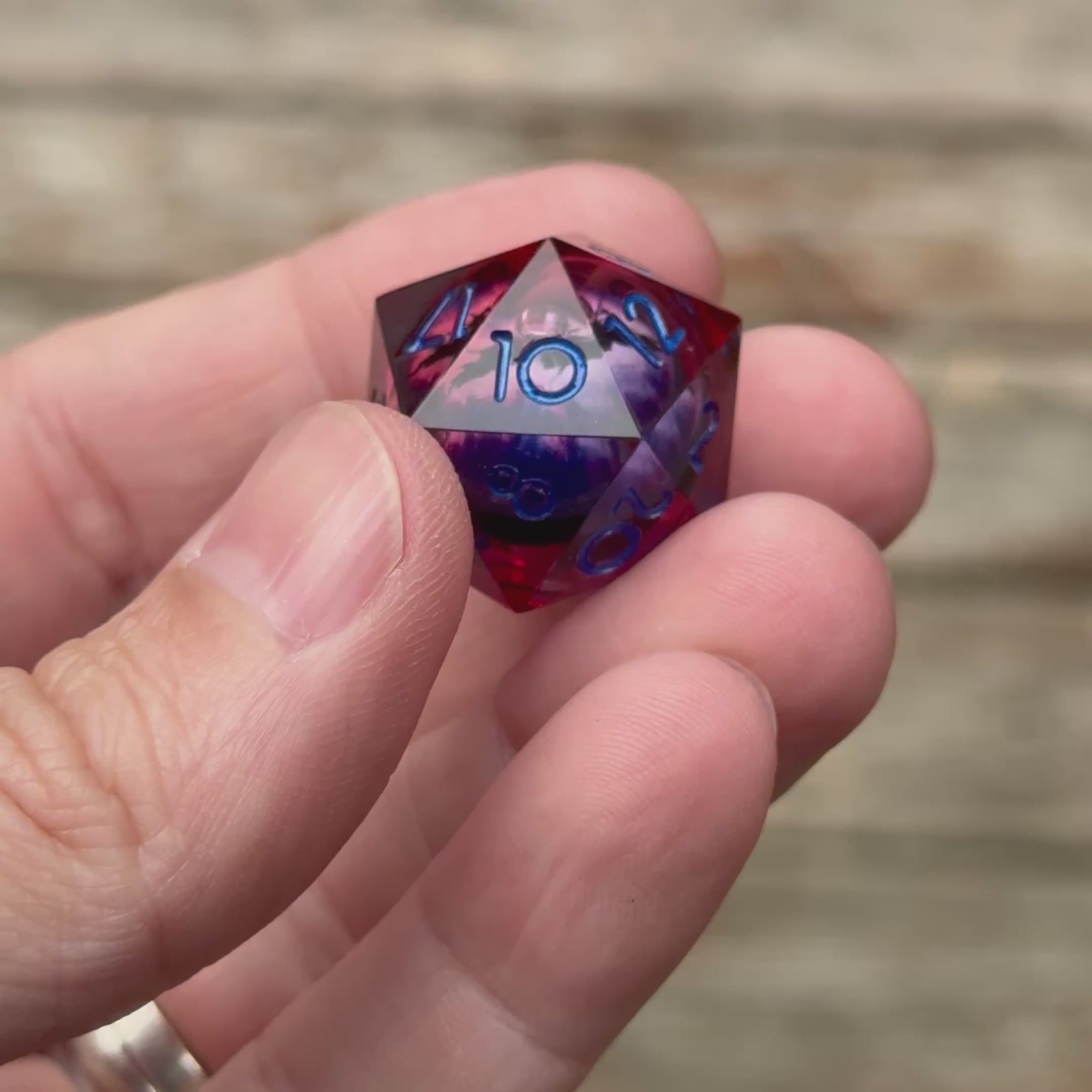 Voidfire Dragon’s Gaze – Liquid Core Dice Set