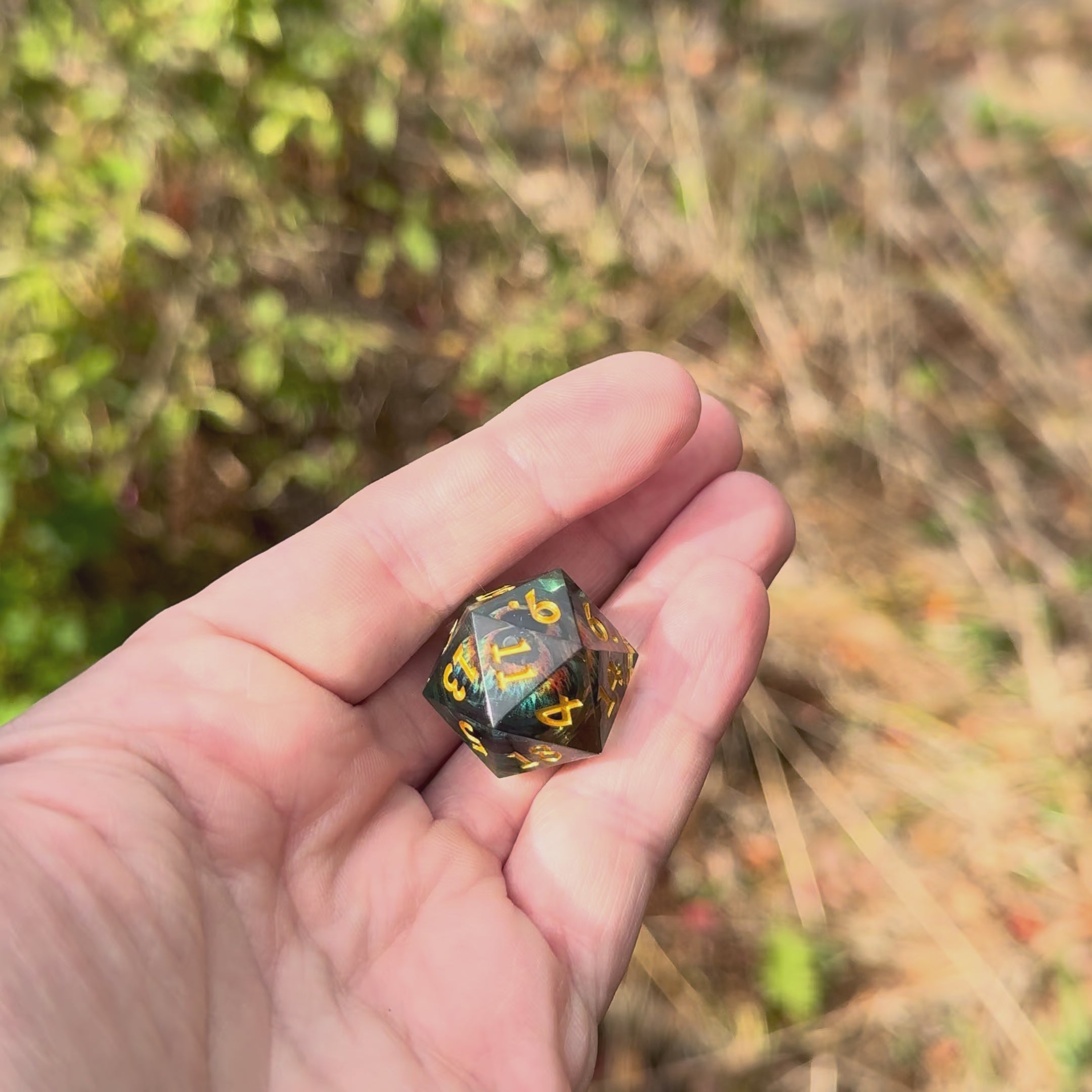 Hellfire Sentinel – Liquid Core Eye Dice Set