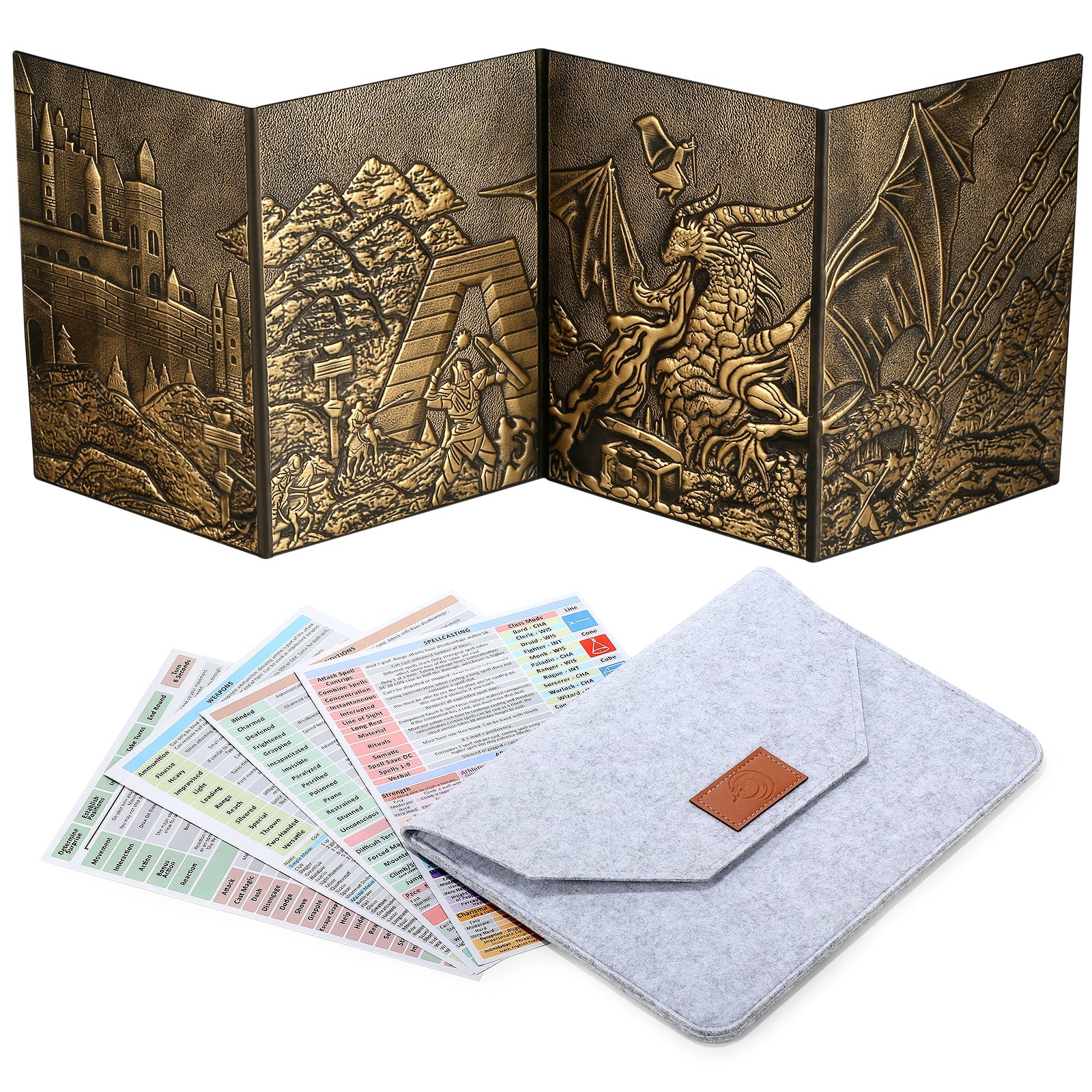 Dragon's Hoard embossed DM screen