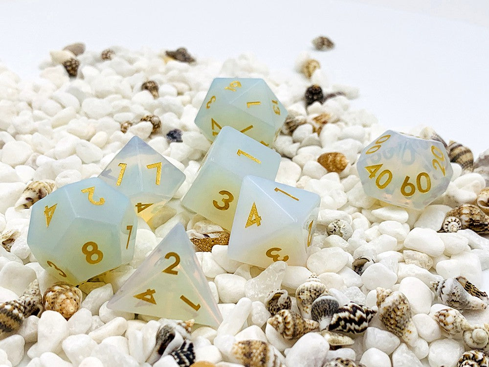 IceForge Dice Canada - Opaline Radiance - Opal Dice Set