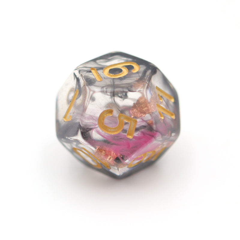 Rose Ash Veil – 35g Premium Resin Dice Set