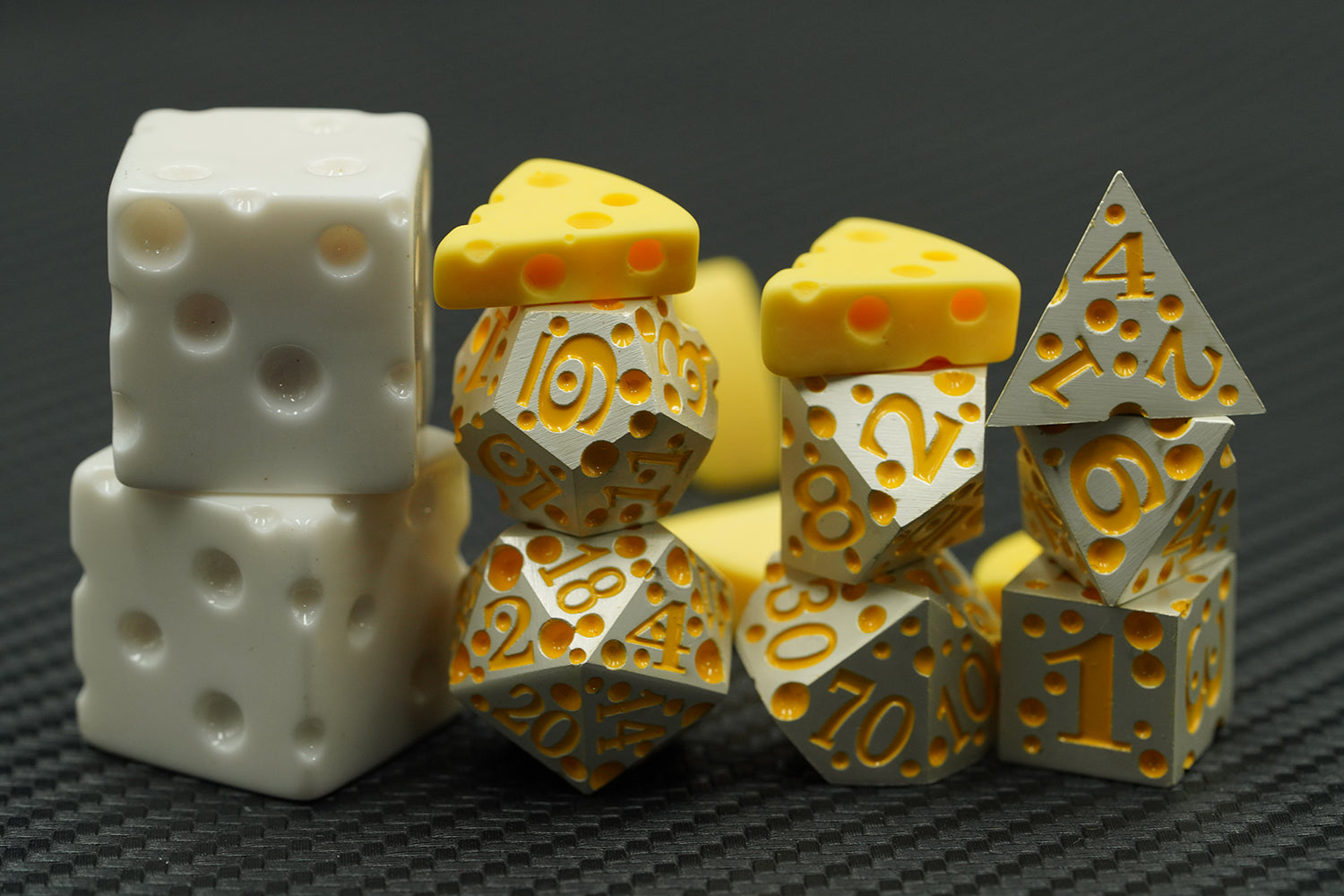 IceForge Dice Canada - Fromage Fortune - Metal Dice Set