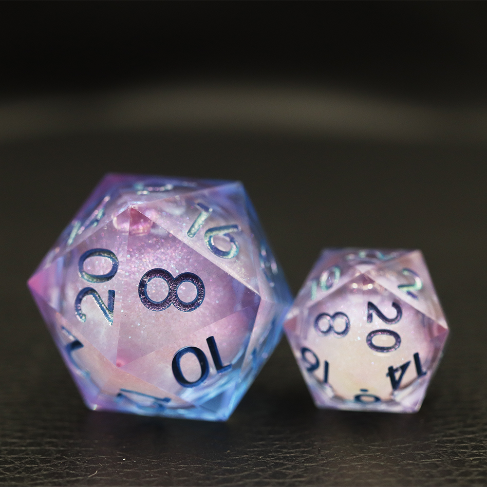 IceForge Dice Canada - Nebula Veil Colossus – Jumbo D20 (33mm)