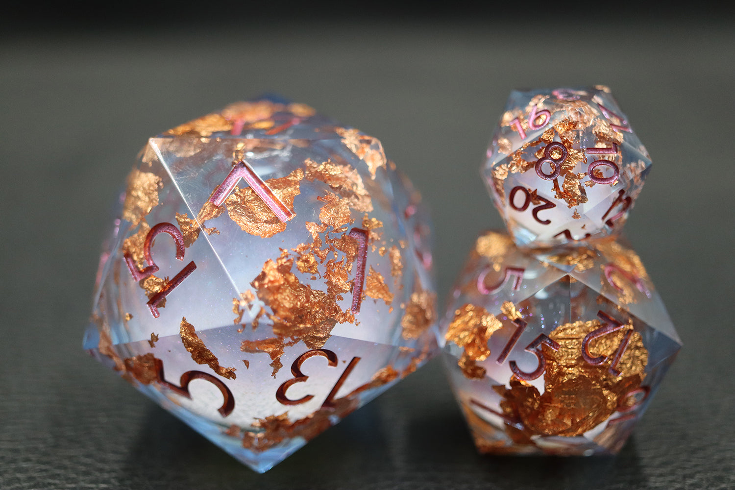 IceForge Dice Canada - Ember Frost Colossus – Jumbo D20 (33mm & 50mm)