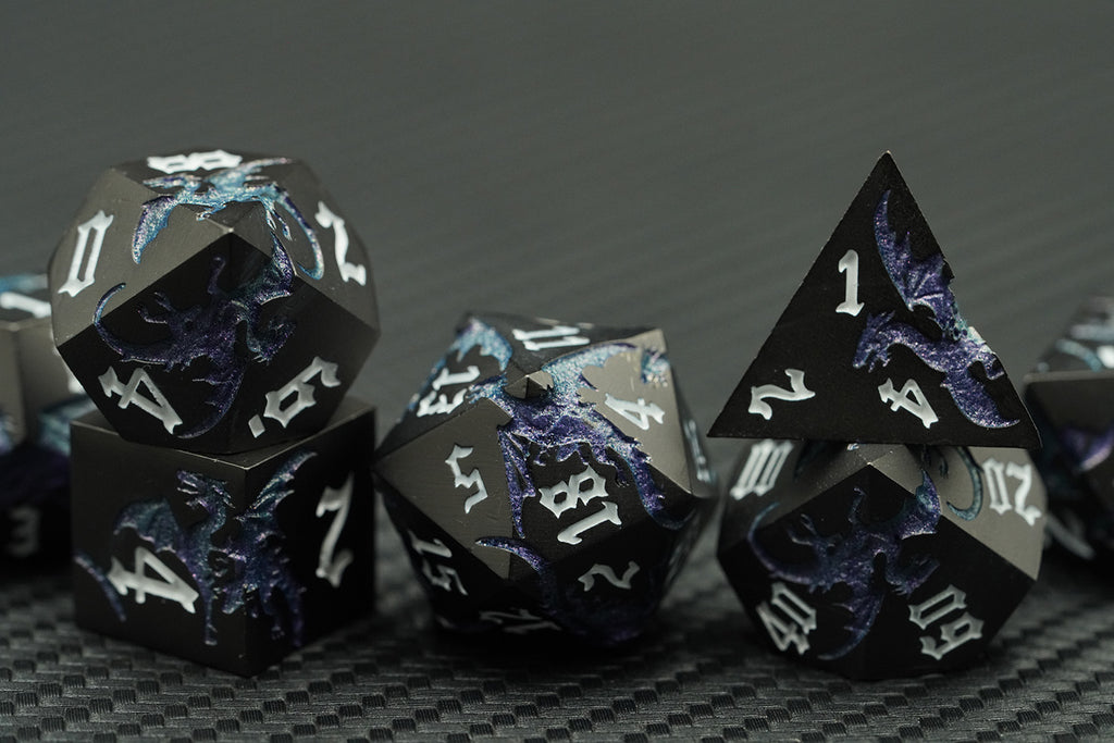 IceForge Dice Canada - Nightflare Sigil – Metal Dice Set