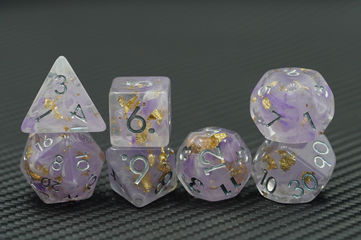 IceForge Dice Canada - Moonveil Amethyst – 35g Premium Resin Dice Set