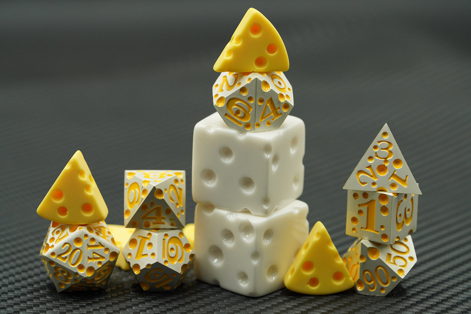 IceForge Dice Canada - Fromage Fortune - Metal Dice Set