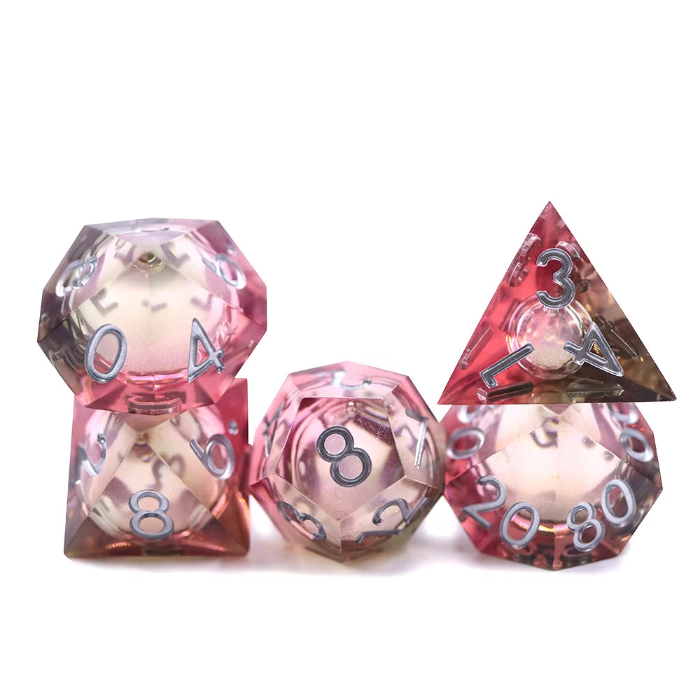 IceForge Dice Canada - Emberveil Gleam - Liquid Core Dice Set
