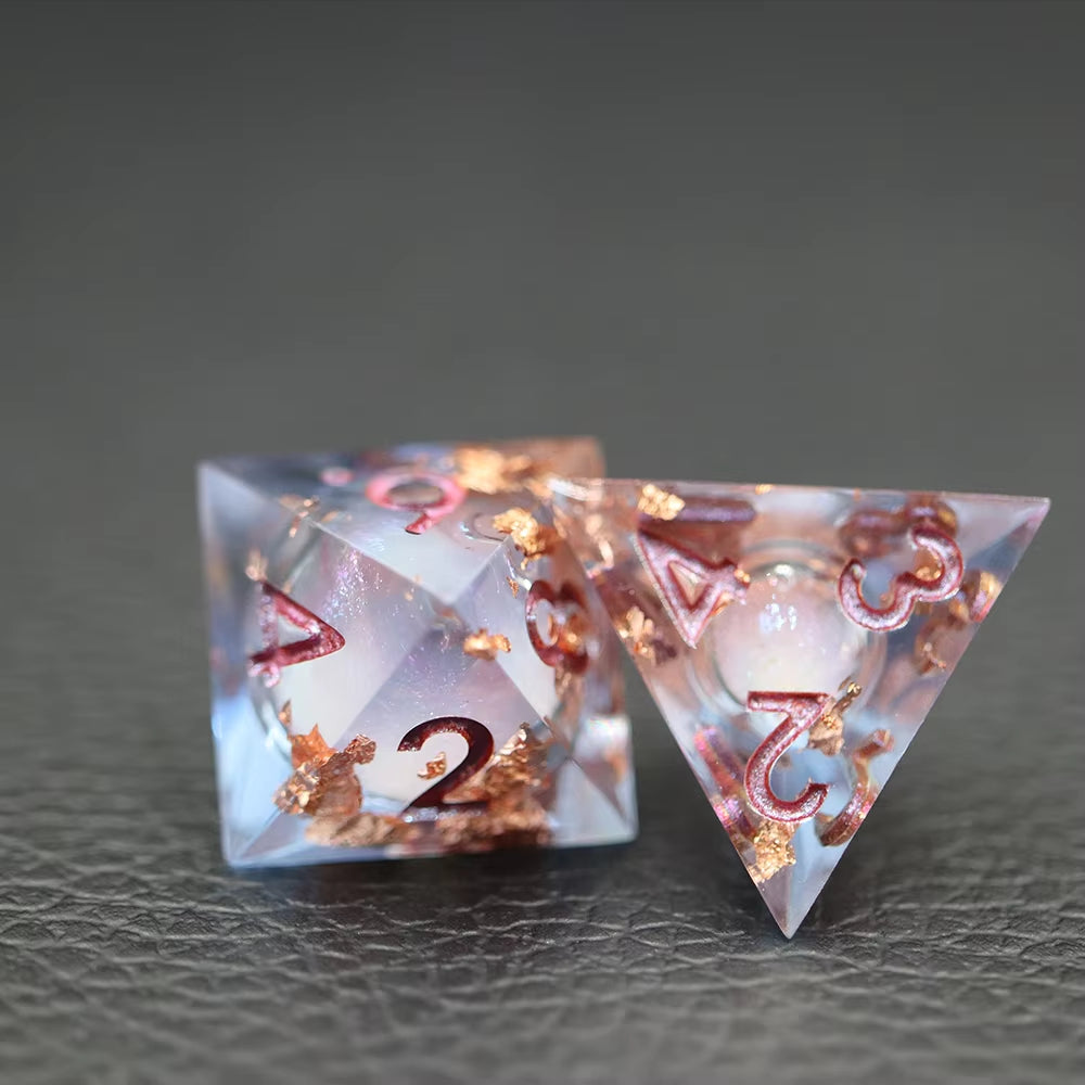 IceForge Dice Canada - Ember Frost - Liquid Core Dice Set