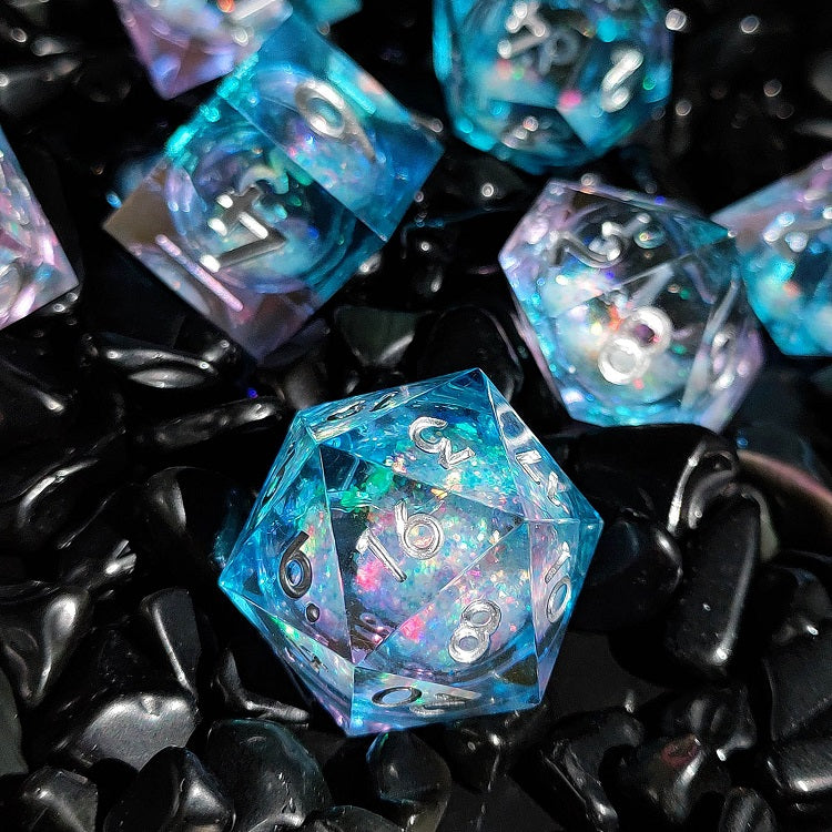 IceForge Dice Canada - Prismatic Surge – Liquid Core Dice Set