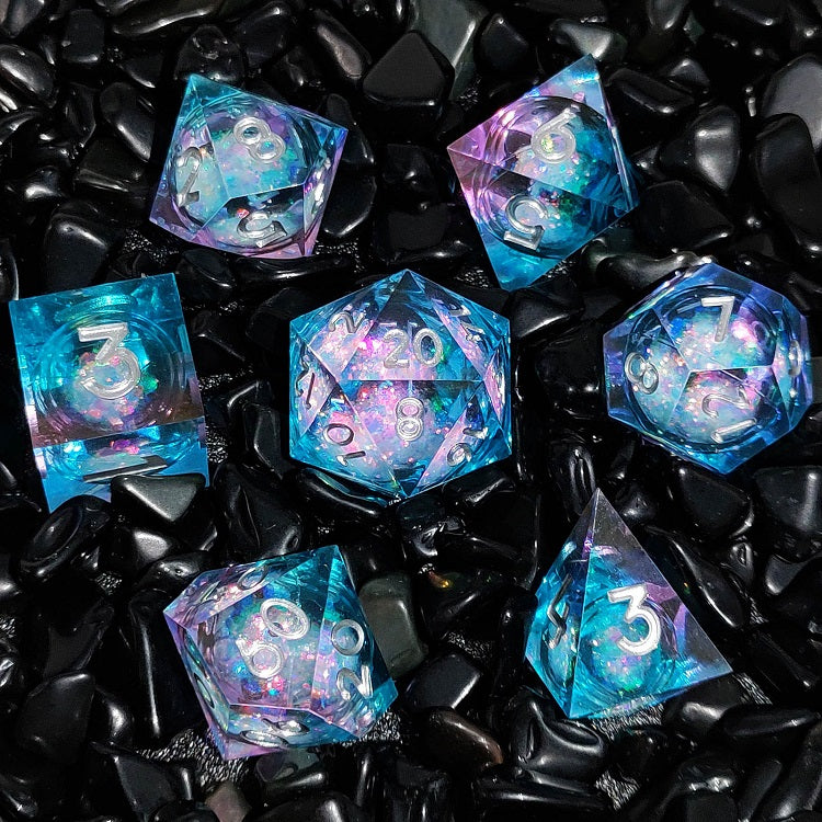 IceForge Dice Canada - Prismatic Surge – Liquid Core Dice Set