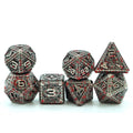 IceForge Dice Canada - Steel Executioner - Blood-Stained Metal Dice Set