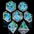 IceForge Dice Canada - Frostspire Falls - Elemental Cascade Dice Set