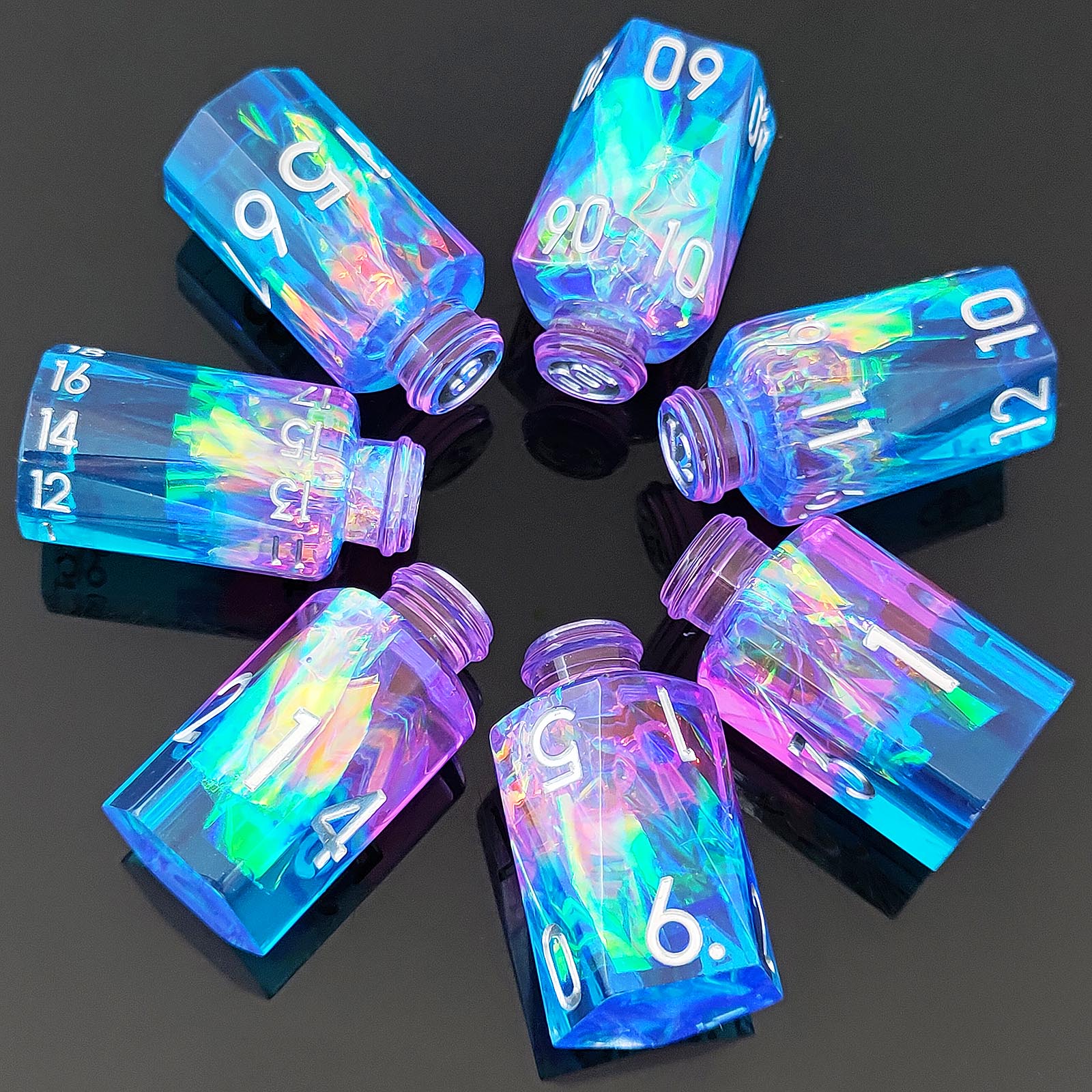 IceForge Dice Canada - Arcane Vialstorm – Potion Bottle Dice
