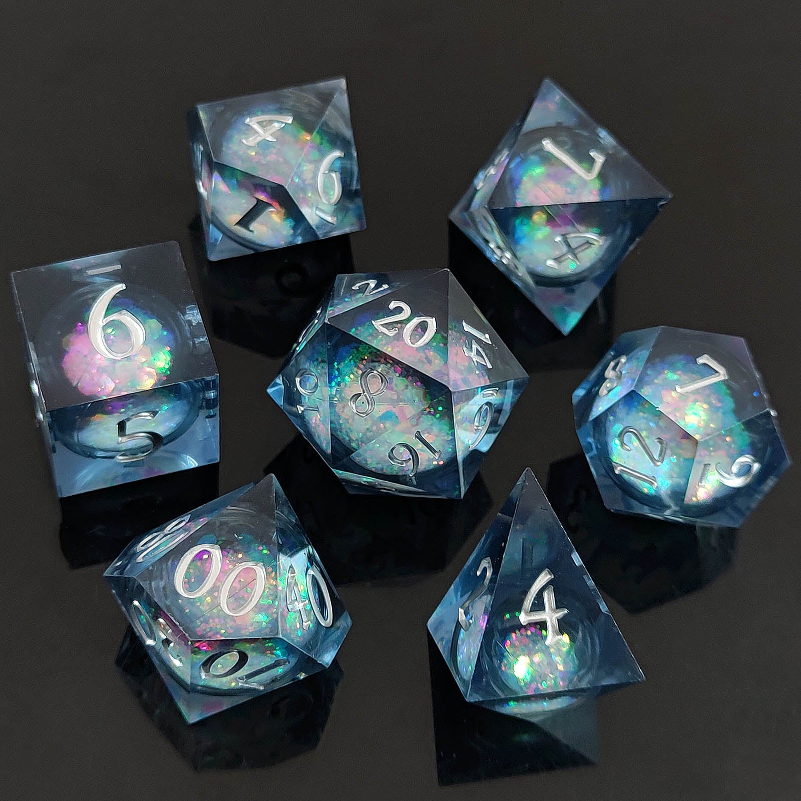 IceForge Dice Canada - Astryx Veil - Liquid Core Dice Set