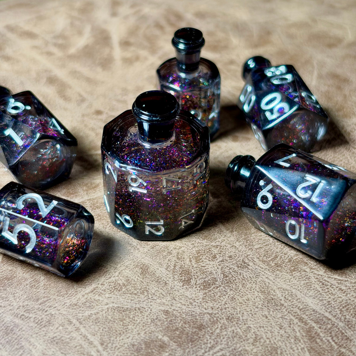 IceForge Dice Canada - Potion of Midnight Ember – Liquid Core Dice Set
