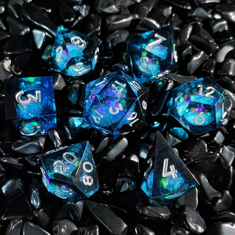 IceForge Dice Canada - Abyssal Shimmer – Liquid Core Dice Set