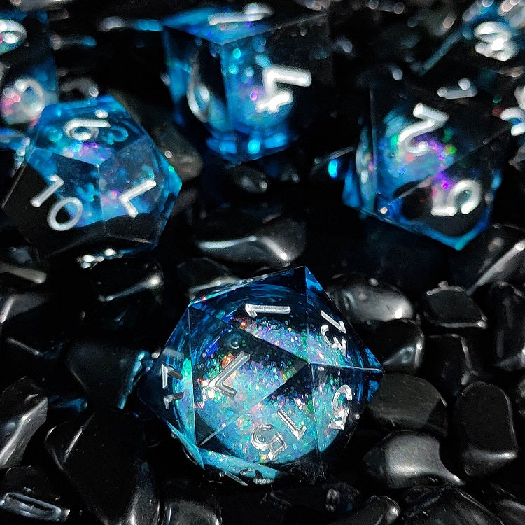 IceForge Dice Canada - Abyssal Shimmer – Liquid Core Dice Set