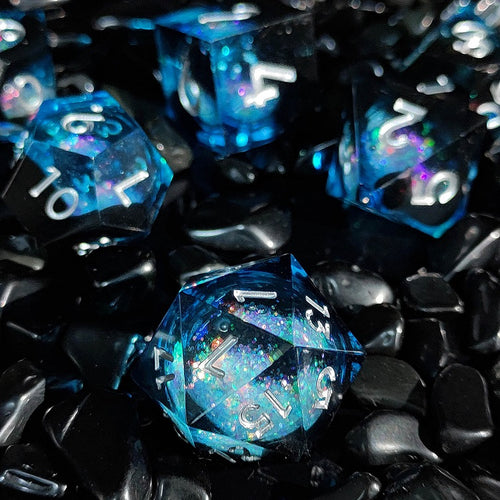 IceForge Dice Canada - Abyssal Shimmer – Liquid Core Dice Set