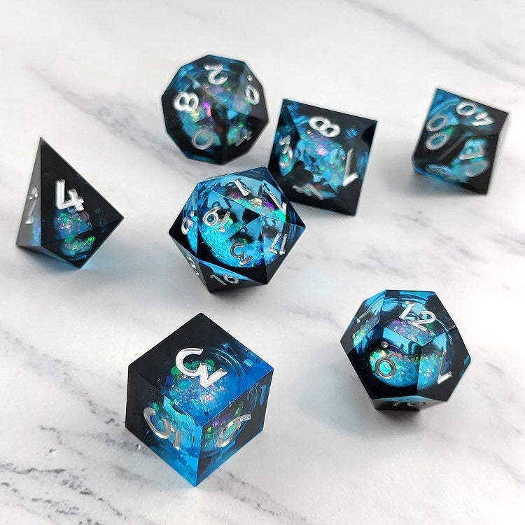 IceForge Dice Canada - Abyssal Shimmer – Liquid Core Dice Set