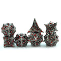 IceForge Dice Canada - Bloodfang Legion – Blood-Stained Metal Dice Set