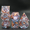 IceForge Dice Canada - Ember Frost - Liquid Core Dice Set