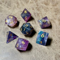 Spectral Fluorite – Natural Stone Dice Set