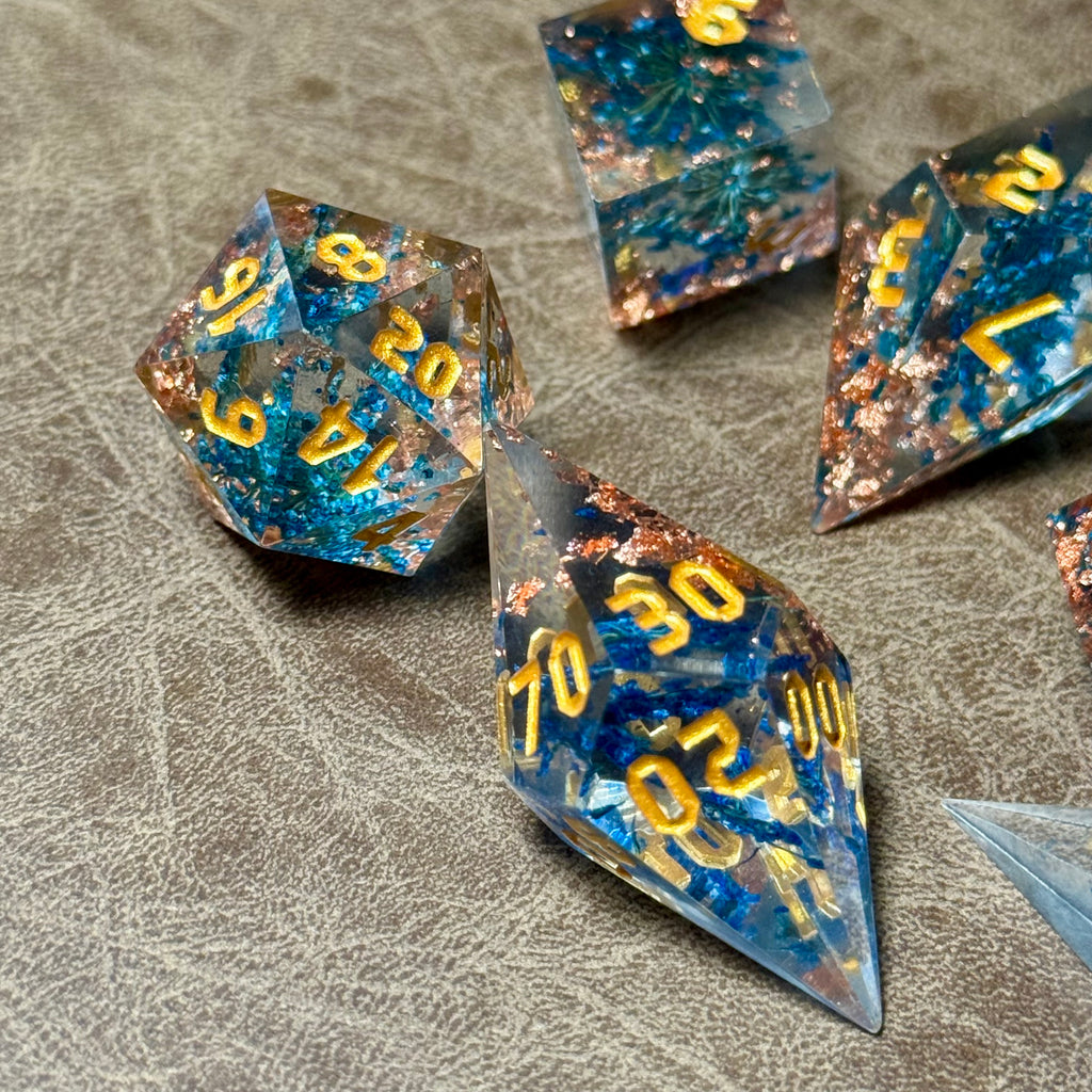 IceForge Dice Canada - Tempest Reef – Crystalspire Dice Set
